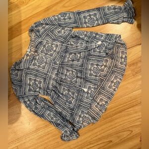 Vici Paisley Printed Babydoll Top